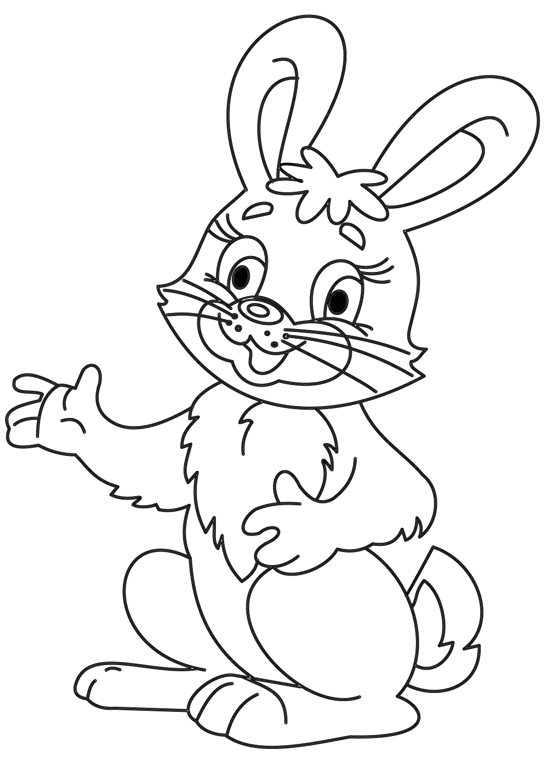 Coloriage Lapin