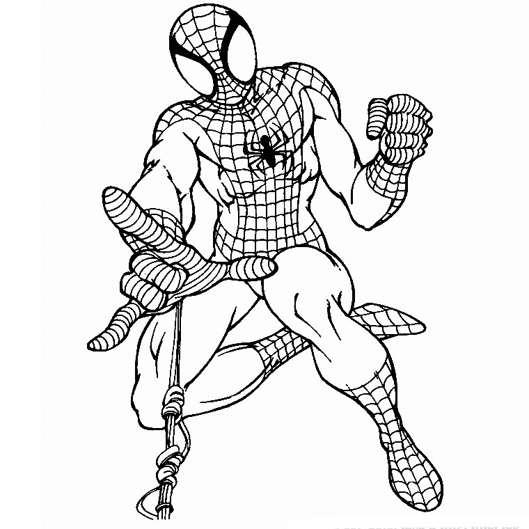 Coloriage Tv Spiderman - Spider-Man à imprimer