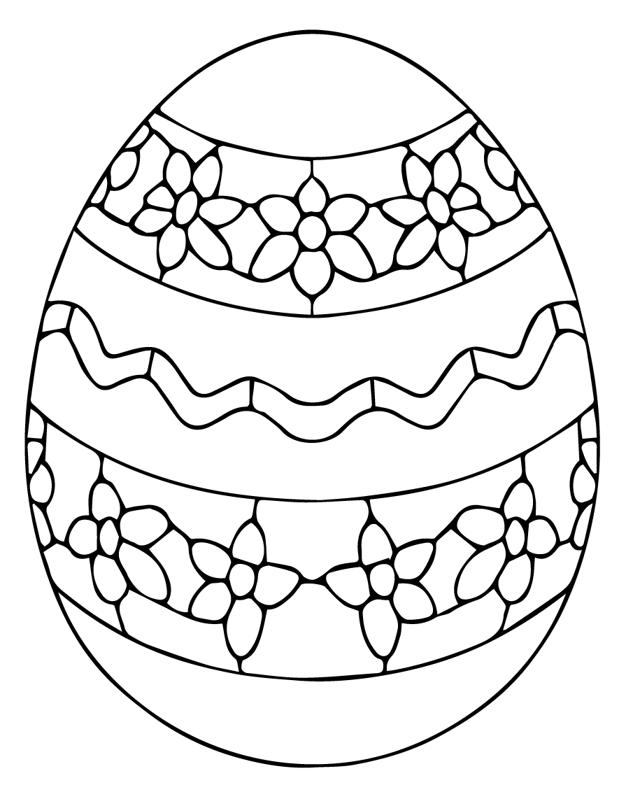 Coloriage Ukrainian Œuf De Pâques - Pâques à imprimer