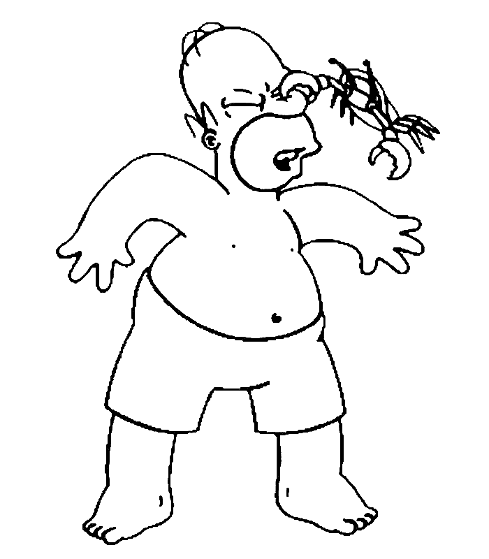 Coloriage Simpson
