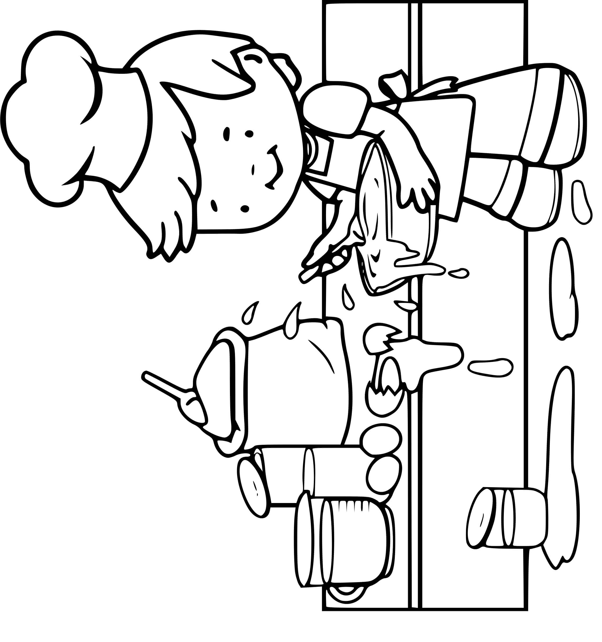 Coloriage Un Gamin Apprend La Cuisine Pour Devenir Chef - Enfants à imprimer