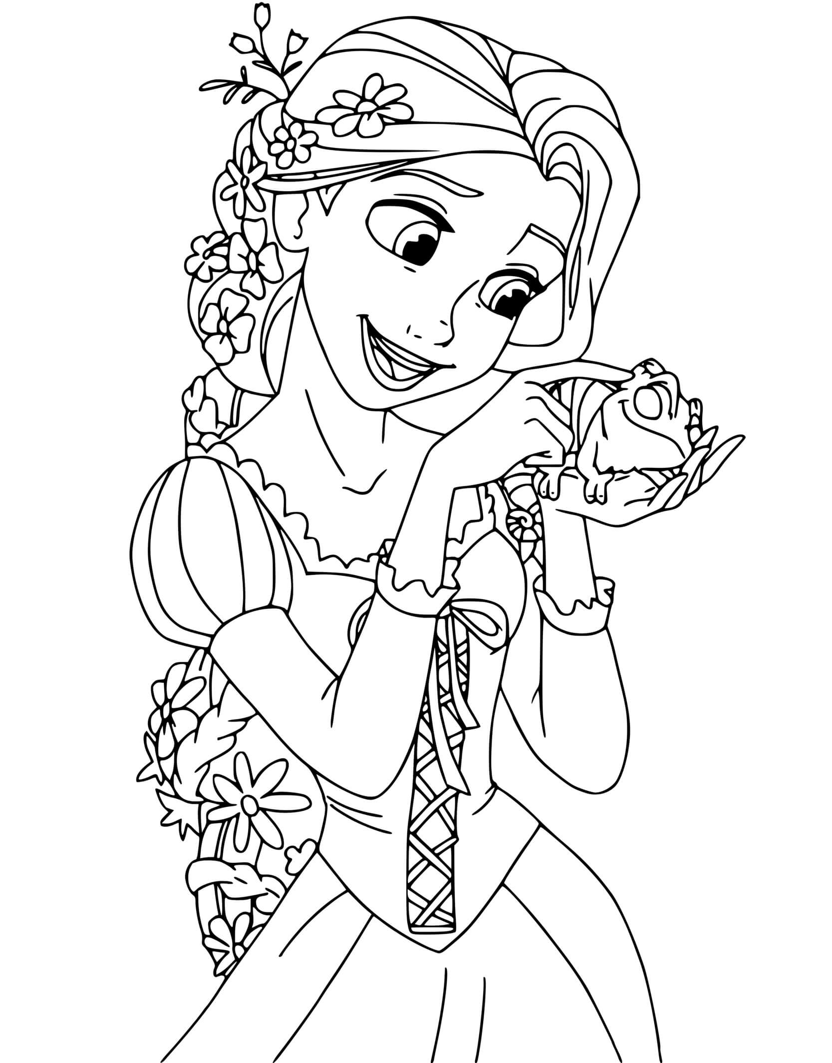 Coloriage Raiponce