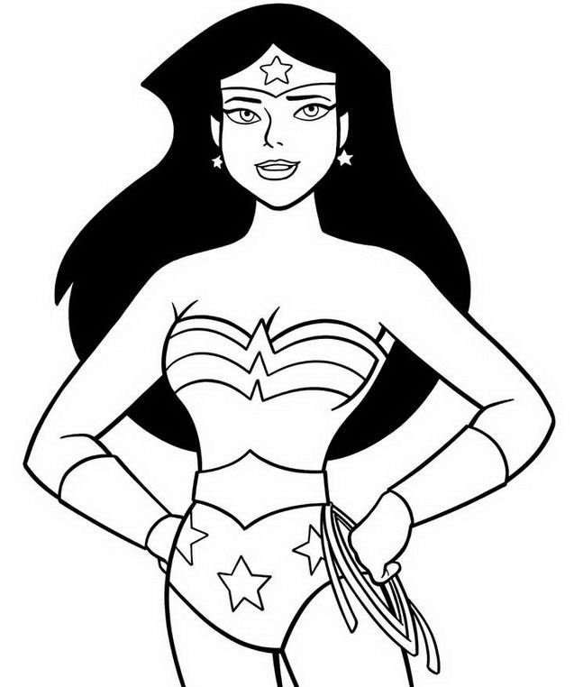 Coloriage Wonder woman
