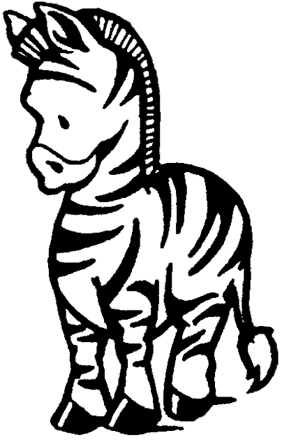 Coloriage Zebreau - Animaux à imprimer