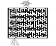 Coloriage jeux labyrinthe noel 5