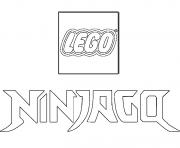 Coloriage logo ninjago