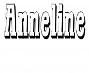 Coloriage Anneline