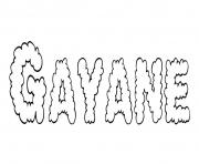 Coloriage Gayane