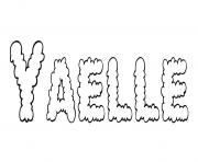 Coloriage Yaelle