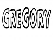 Coloriage Gregory