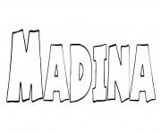 Coloriage Madina