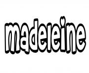 Coloriage Madeleine