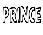 Coloriage Prince