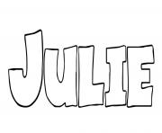 Coloriage Julie