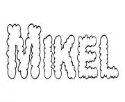 Coloriage Mikel