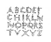 Coloriage alphabet complet