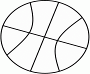 Coloriage dessin ballon de basket