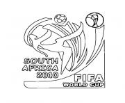Coloriage coupe du monde 2010
