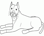 Coloriage dessin chien pit bull