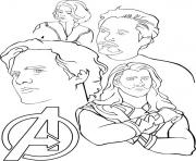 Coloriage Avengers to Print Free