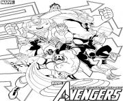 Coloriage heroes the avengers