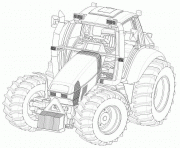 Coloriage tracteur 24