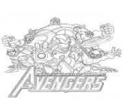 Coloriage avengers heroes