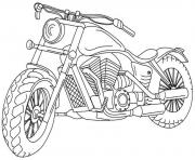 Coloriage motocyclette 42