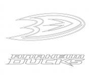 Coloriage anaheim ducks logo lnh nhl hockey sport