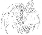 Coloriage dragon 220