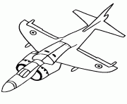 Coloriage avion de chasse 21