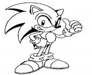 Coloriage sonic 19