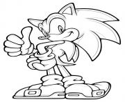 Coloriage sonic 80