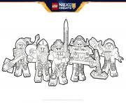 Coloriage lego nexo knights Formation