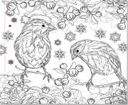 Coloriage christmas adult coloring noel adulte