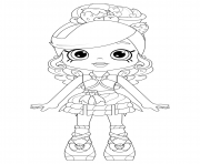 Coloriage Fria Froyo from Puppy Patio Shopkins Theme