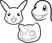 Coloriage dessin pokemon facile a colorier