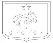 Coloriage foot france fff logo