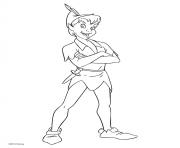 Coloriage peter pan personnage