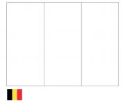 Coloriage drapeau belgique