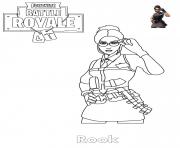 Coloriage Rook Fortnite Girl