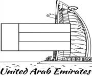 Coloriage emirats arabes unis drapeau