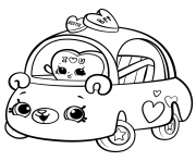 Coloriage Cutie Cars for Girls