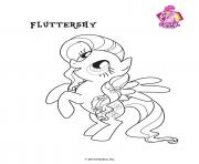 Coloriage Fluttershy Crystal Empire My little pony