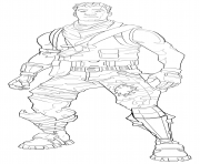 Coloriage fortnite default skin coloring page male