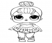 Coloriage lol doll miss baby glitter