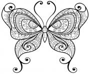 Coloriage papillon adulte jolis motifs 10