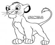 Coloriage Le petit Lion Simba