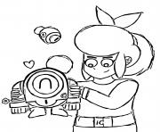 Coloriage Pam et Robot Nani
