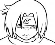 Coloriage Sasuke s face